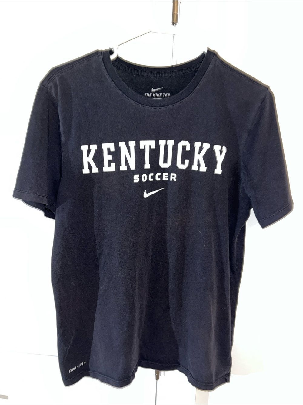 Nike Dri fit Black UK Kentucky Wildcats Team Issue Soccer #16 Tee T shirt M